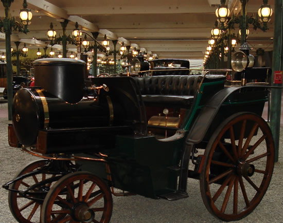 "ilustración" coche Jacquot (a vapor) 1878, Francia. Museo del ferrocarril de Milhouse